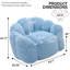 Fauteuil à billes en forme de lotus, canapé d'appoint moelleux sans assemblage pour adultes