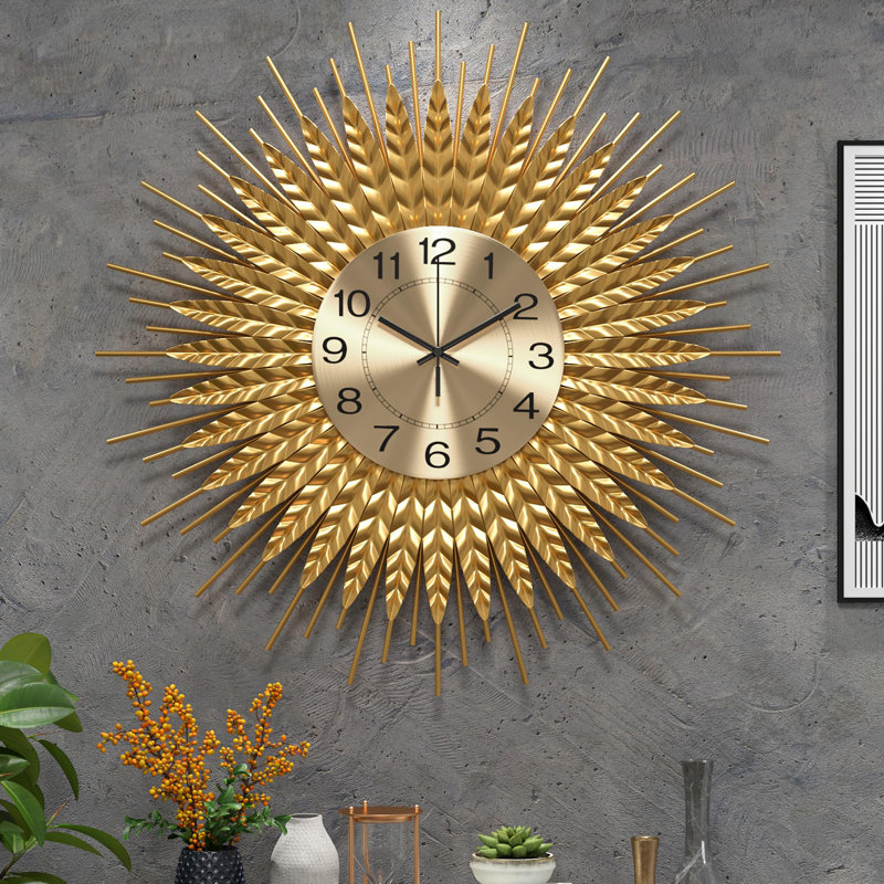 Gold Wall Clock, Medium