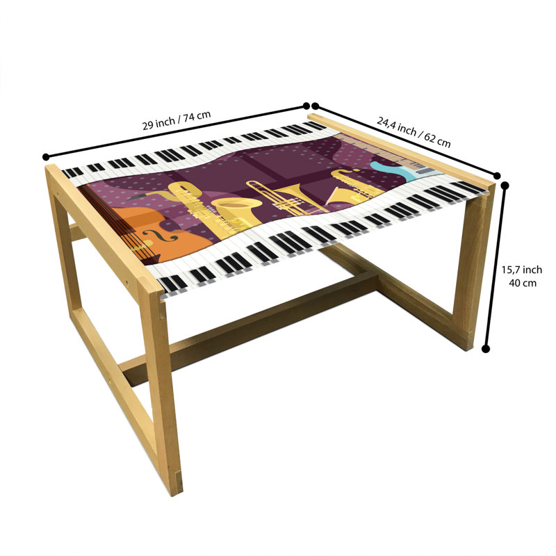 Jakaiden Sled Coffee Table, 62cm H x 74cm W x 40cm D