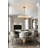 10 Light Gold Round Chandelier With Crystal Accents