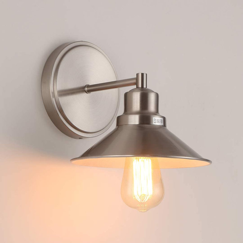 Jayton Dimmable Bath Sconce, Silver