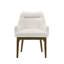 Ensemble de 2 chaises d'appoint en chenille et chêne vintage Kasha
