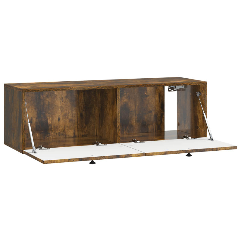 TV Stand, 30cm H x 98cm L x 31cm W, Smoked Oak