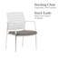 Chaise de salle d'attente empilable Naidus-363378716-363378718