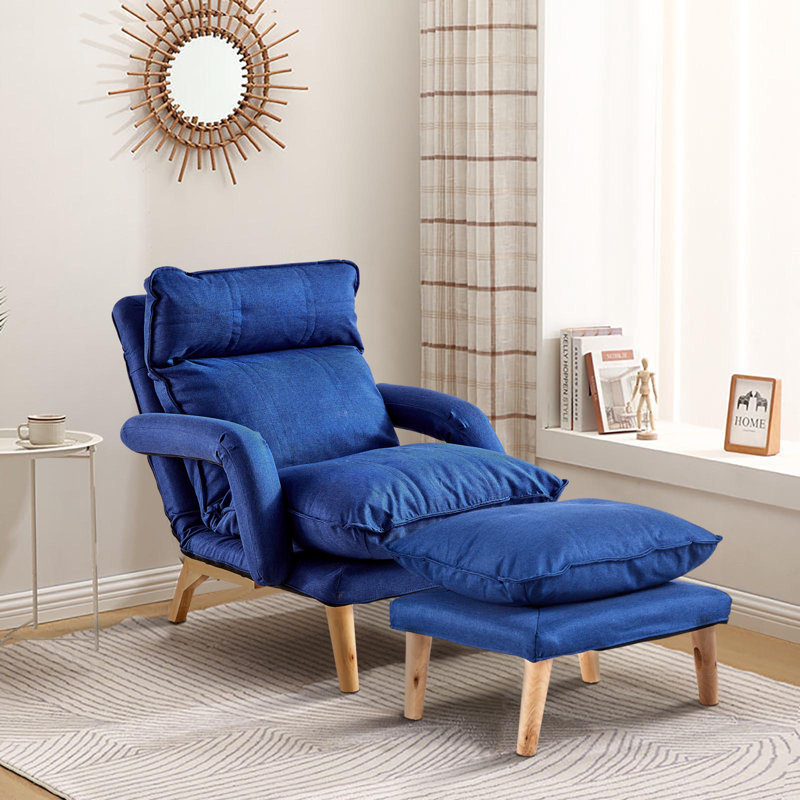 Hamall 60cm Wide Zero Gravity Recliner, Blue