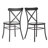 Cann Rustic Pine Frame Concrete Veneer Top Dining Table Set - Full Concrete Veneer Top Table And 4 Chairs-1737877966