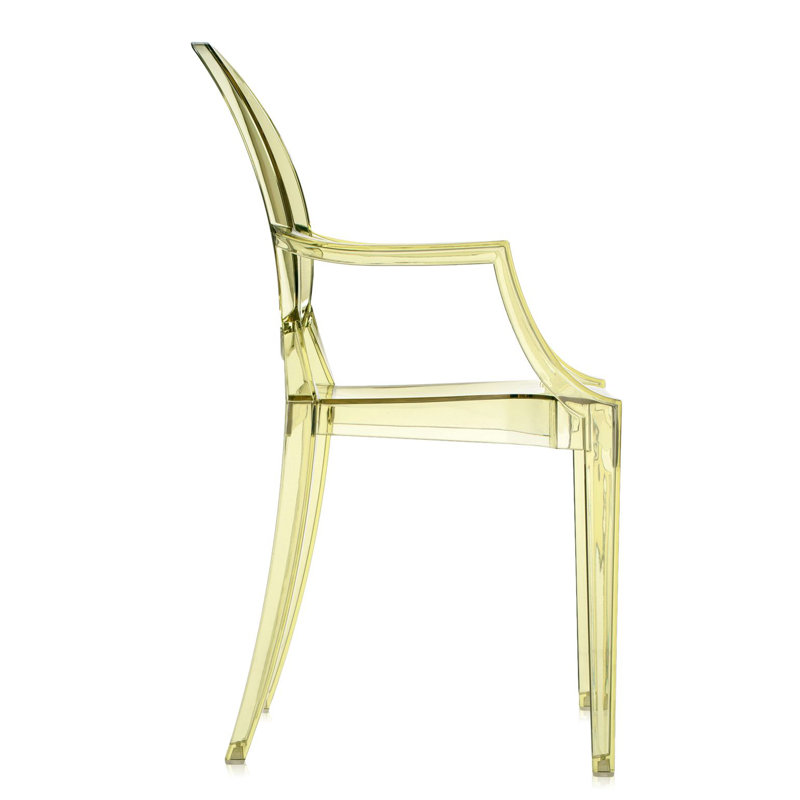 Louis Ghost Outdoor Dining Armchair, Yellow