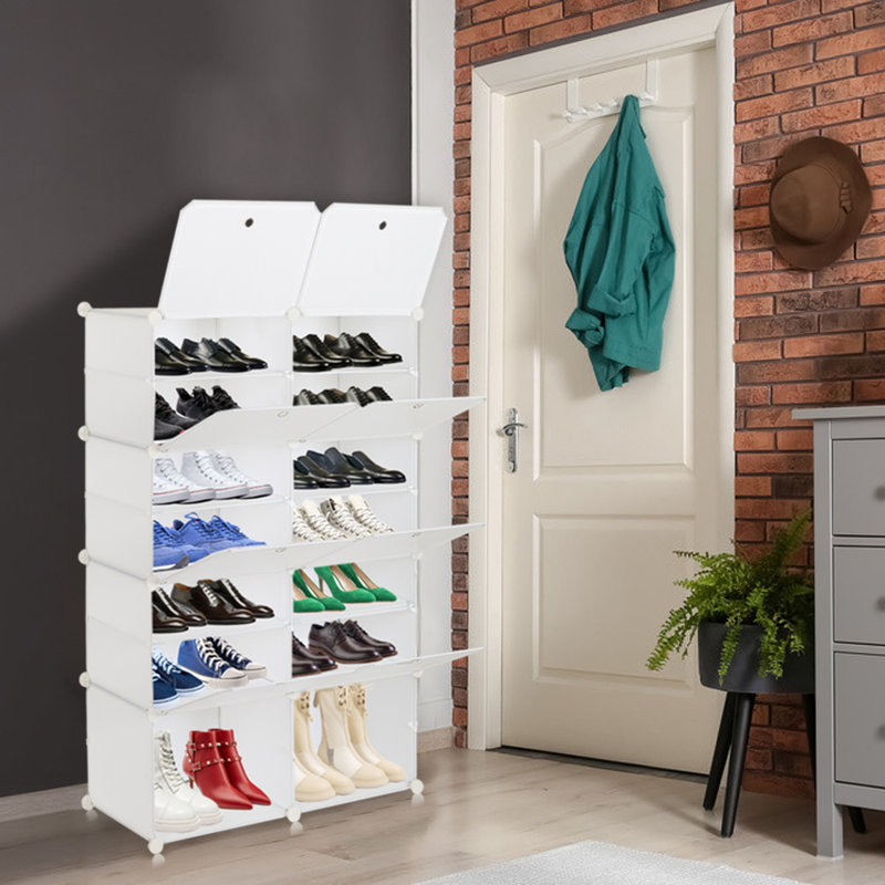 Armoire de rangement pour chaussures 28 paires Ailssa