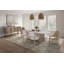 Chunni Slipcovered Upholstered Settee with Casters & Seat Cushion