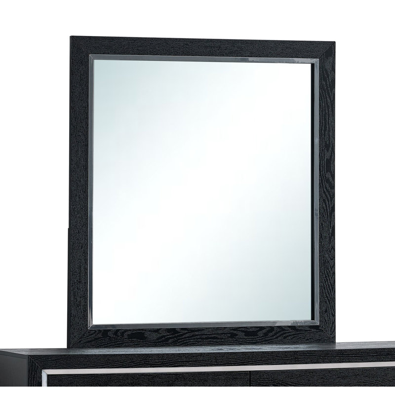Livingston 36"L x 40"H Mirror, Black