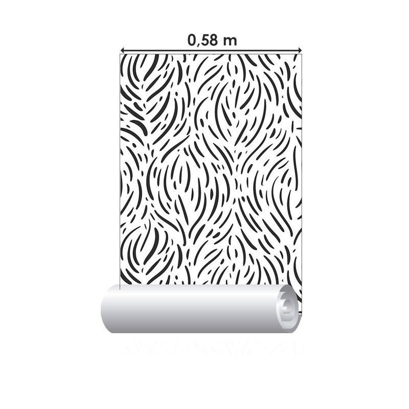 Rouleau de papier peint adhésif lisse L 126 po x l 24 po Melana