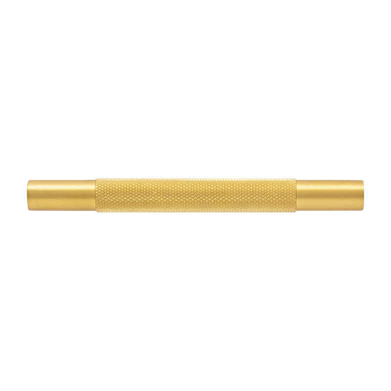 Verge Bar Pull, 3 3/4", Brushed Golden Brass