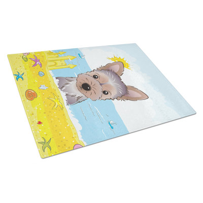 Planche à découper en verre trempé d’été caroline