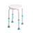 Adjustable Height Non-Slip Shower Chair, Ideal For Elderly And Disabled With 300 Lbs Capacity, Safe And Comfortable Bathing Solution.