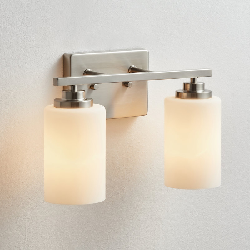 Quitterie - Éclairage pour meuble-lavabo, Nickel brossé, White, 2
