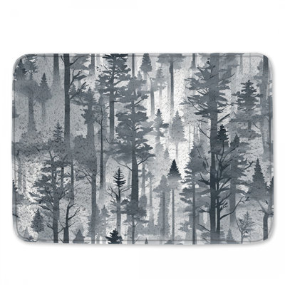 Tapis de bain Foggy Pine Forest