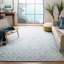 Tapis bleu / ivoire en laine touffetée Kimber Southwestern-853791703
