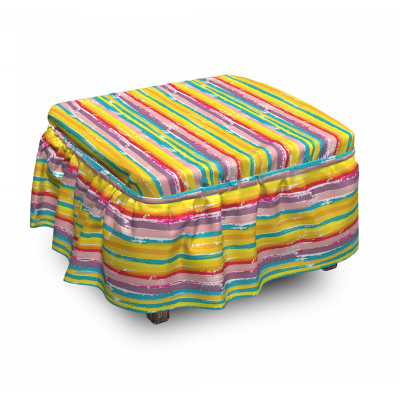 Housse pour repose-pieds brush marks
