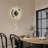Metal Wall Clock With LED Light-1290585601