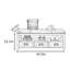 Banc de rangement pour chaussures 44,9 po