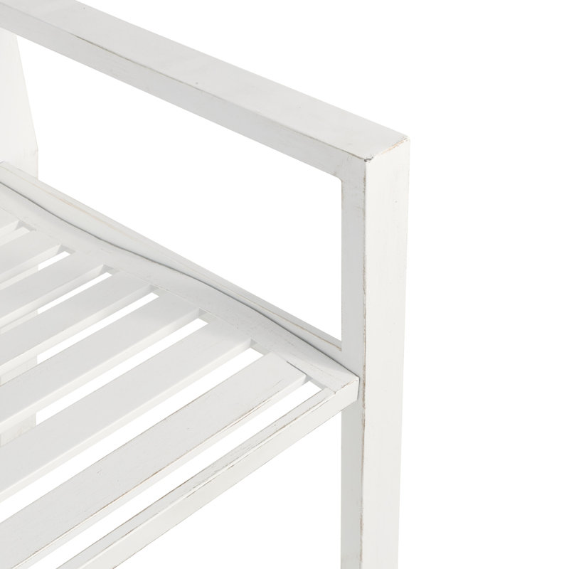 Banc de jardin Ciresica, Blanc