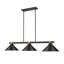 Billard 3 lumières Dressler en noir mat + laiton frotté-1662355100-1662355099