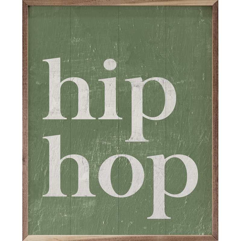 Hip Hop vert, H 40 po x l 32 po x P 1 po