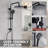 10" Rainfall Shower Head Solid Brass Exposed Shower Combo Set With Handheld Shower-81655765
