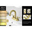 4 Inch Vanity Faucet Bathroom Faucet Dual Handle Bathroom Basin Faucet Leak-Free Brass