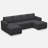 Rafael 4-Seater Modular Sofa Couch Upholstered Storage Sectional Sofa-340759062
