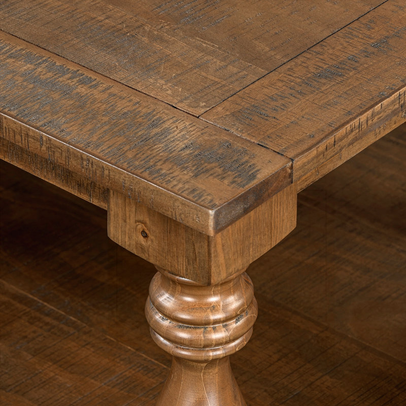 Table basse Modern Minimalist Farmhouse, Brun