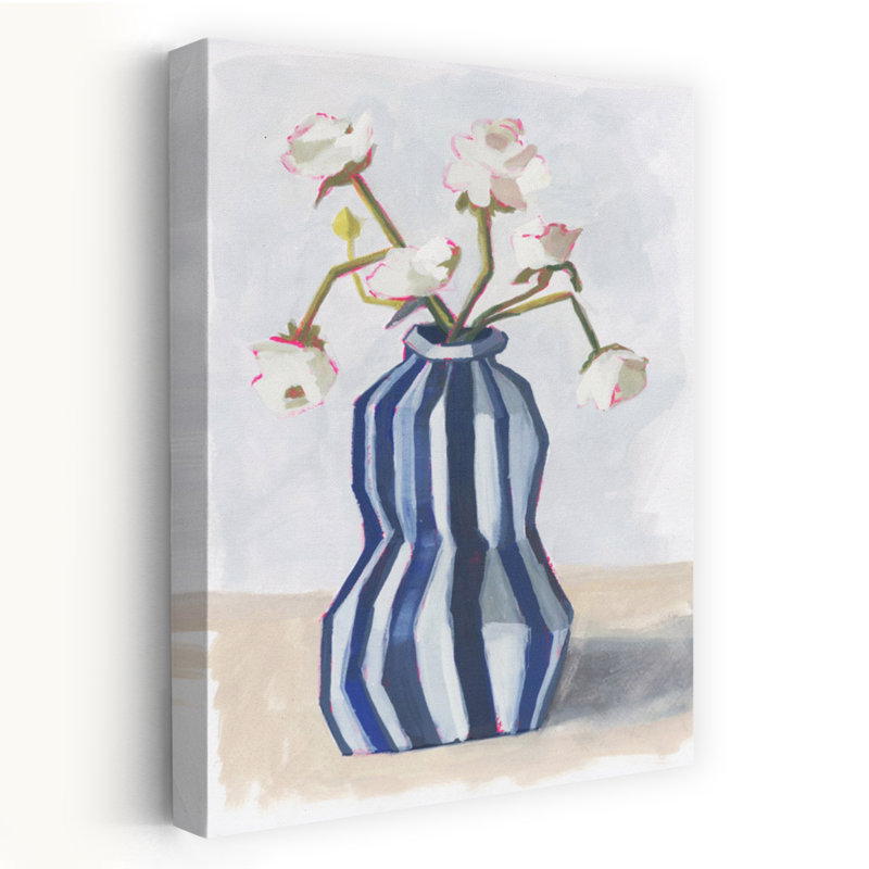Art contemporain, art floral moderne, H 24 po x l 16 po