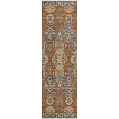 Premium Machine Washable Mayfield AMF2484 Global Rug