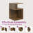 Carfi Modern 2-Tier Compact Bookshelf With Open Cube Design-106907922