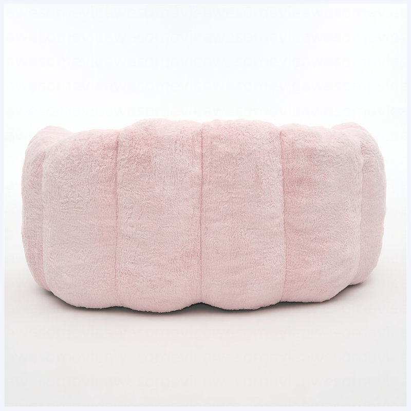 pour le salon, Baby Pink Microfiber / Microsuede