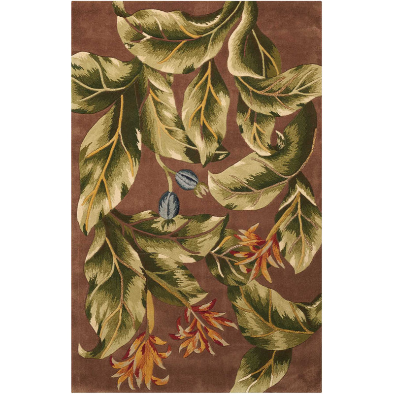 Vienna Wool Floral Indoor Rug, Rectangle 7'6" x 9'6"