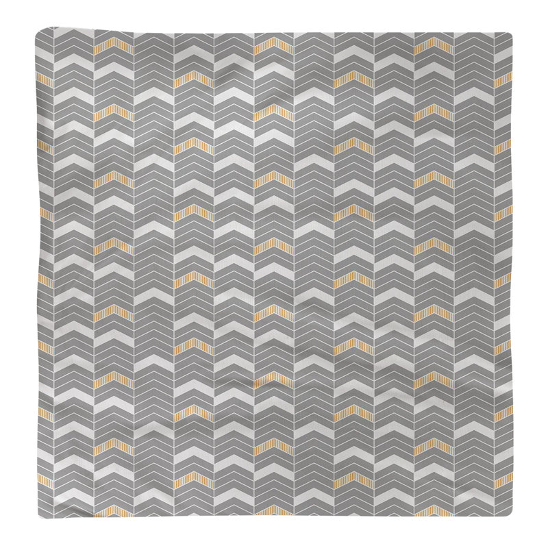 Serviette en coton bicolore lignée Stephenie, Orange, Sergé de coton, H 0,1 po x l 10 po x P 10 po