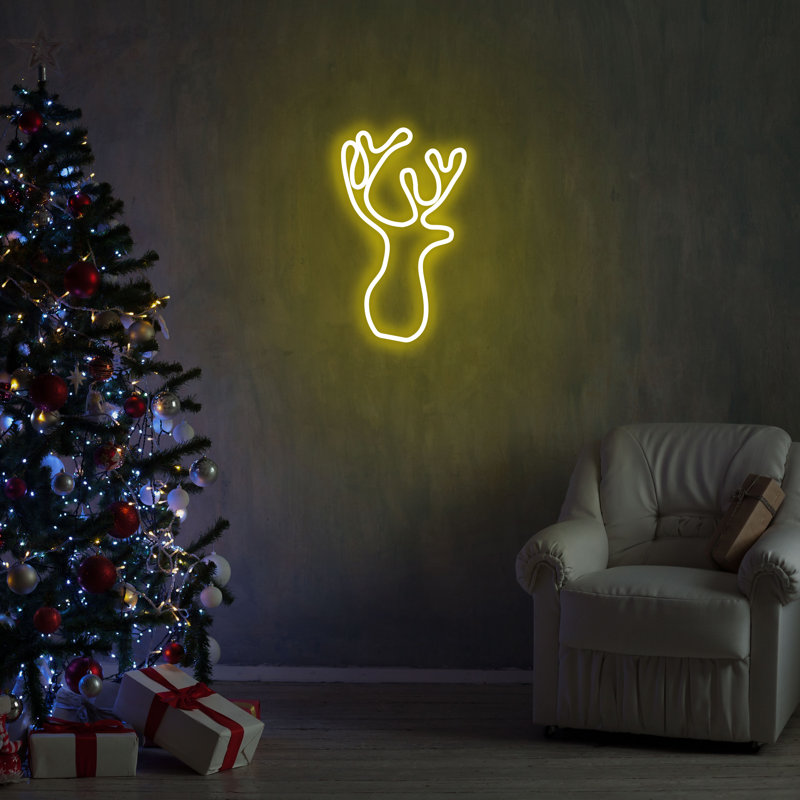 LED Lighted Sign, Yellow