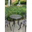Ensemble bistro en fonte d'aluminium pour 2 personnes avec table ronde et 2 chaises de salle à manger pour balcon et jardin