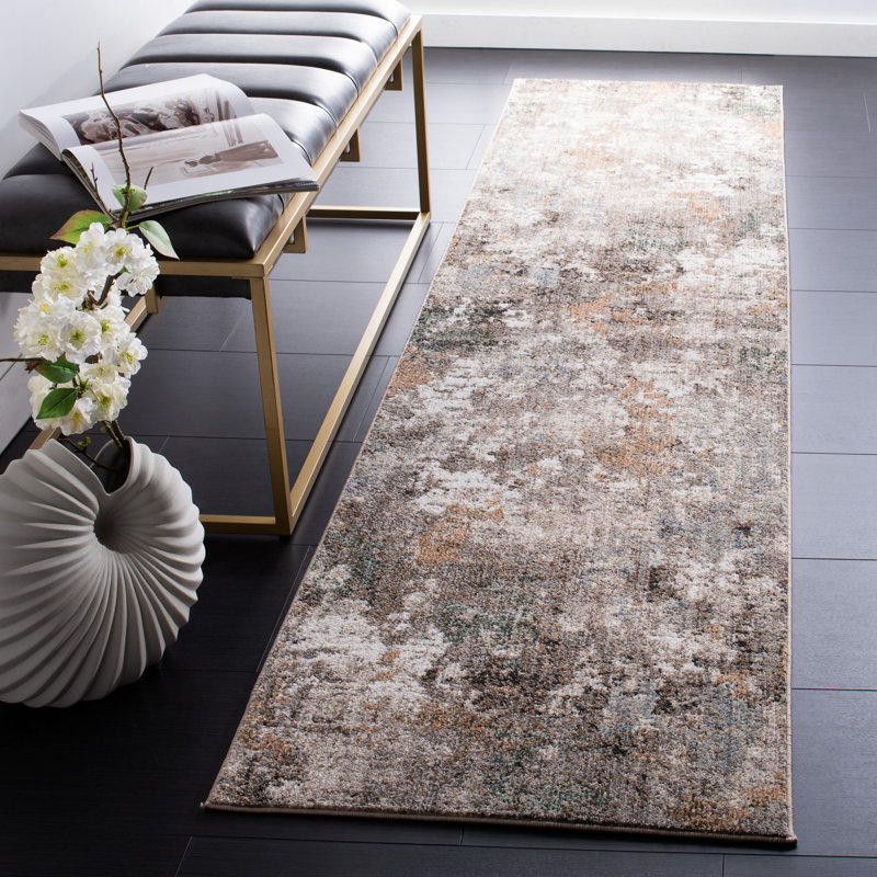 Idhika Performance Abstract Rug, Runner 2'2" x 9'