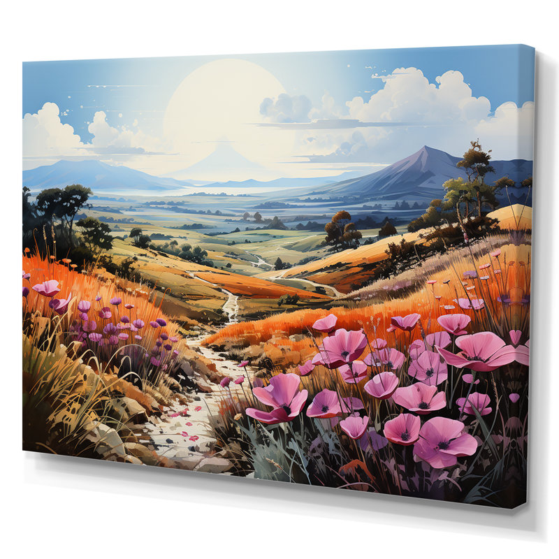 «Vietnam Da Lat Flower Fields II», reproduction sur toile, Toile tendue, H 16 po x l 32 po x P 1 po