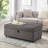 Modular Sectional Storage Ottoman With Wheels-1783643479