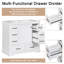 Base de meuble-lavabo blanc 36 po - 6 tiroirs | Dessus de lavabo 36 po