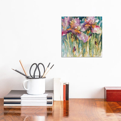 Siberian Iris 1 Piece Wrapped Canvas Painting