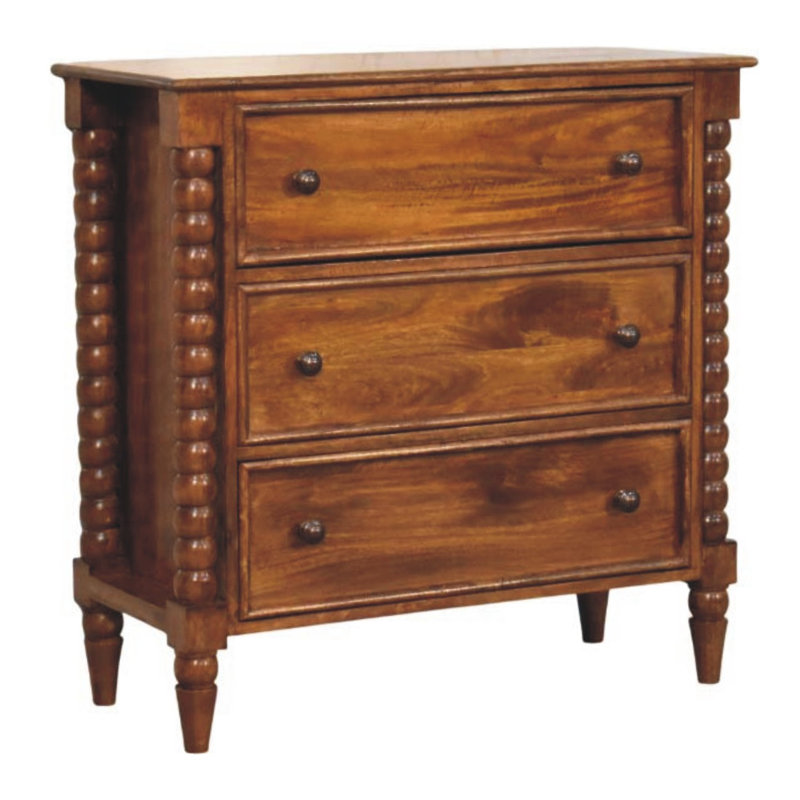 Commode à trois tiroirs Spindle