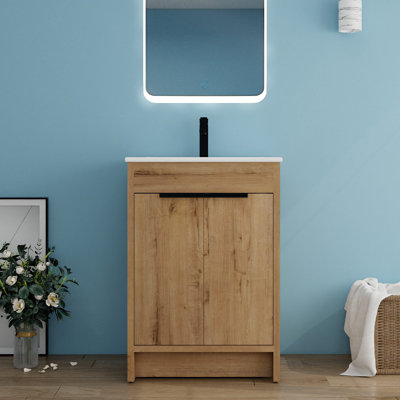 Diandrea 24'' Single Bathroom Vanity with Ceramic Top