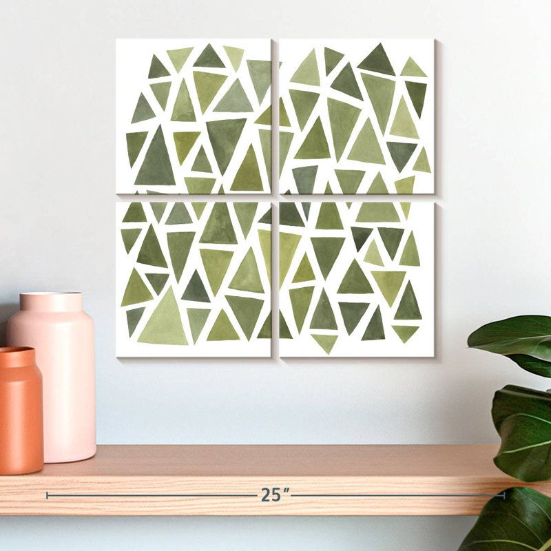 Celadon Geometry I, 18" H x 18" W
