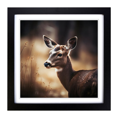 Deer Photograph - Framed Print