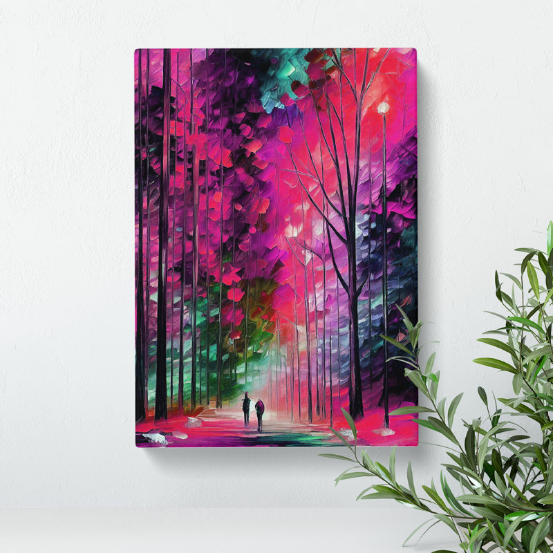Woodland Forest In Colour No.6 - Wrapped Canvas Print, 60cm H x 40cm W x 3cm D