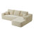 104" Cloud Sectional Sofa With L-Shape Chaise And Side Pockets-1356703679-1356703623